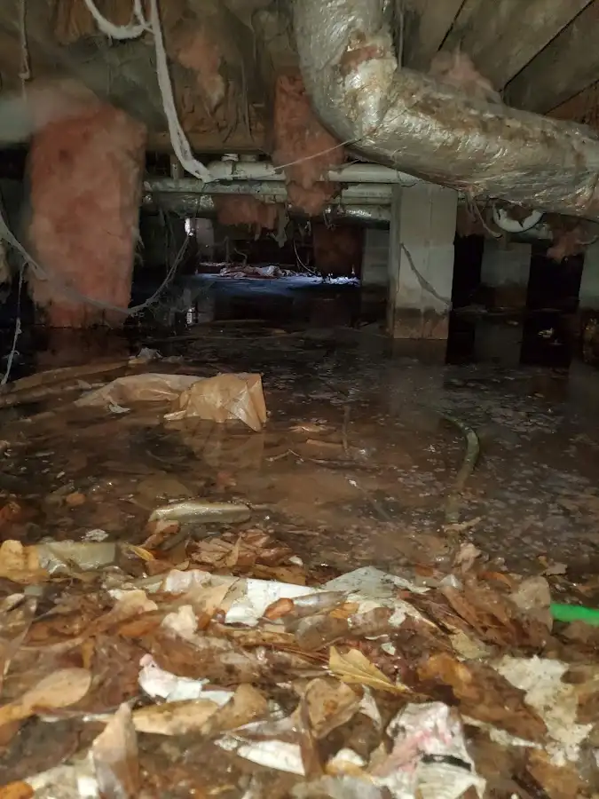 Crawl space flood assessment for Commercial Water Damage Restoration in North Riverside
